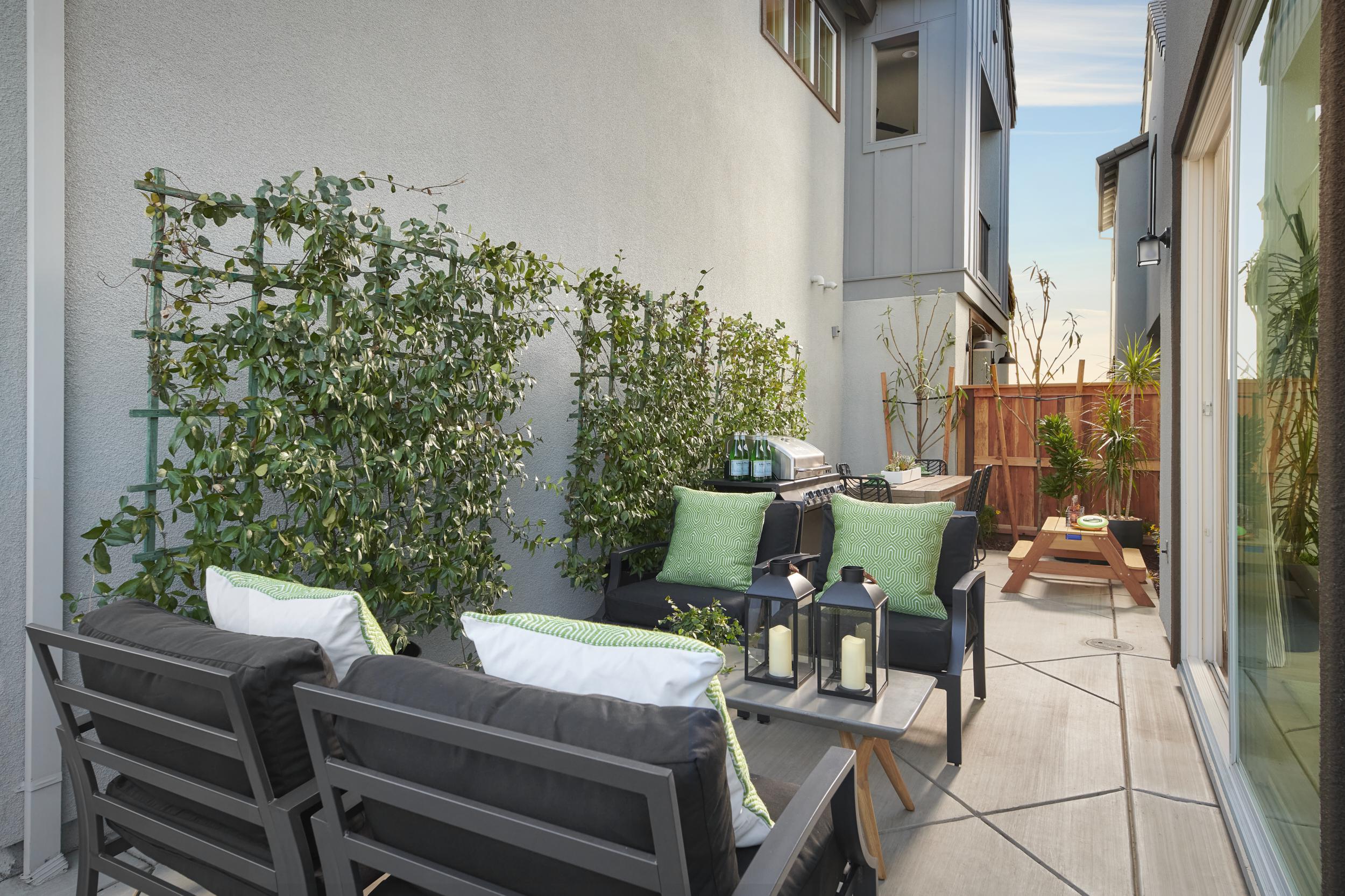 River Islands Hideaway Plan 2 outside patio backyard deck