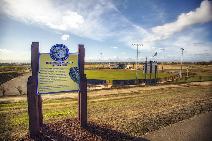 bennie and joyce gatto trail sign