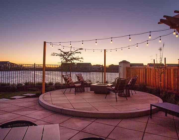 cove plan two outdoor space