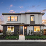 Monterey Plan 2 by Van Daele Homes Exterior Street Scene at River Islands in Lathrop CA