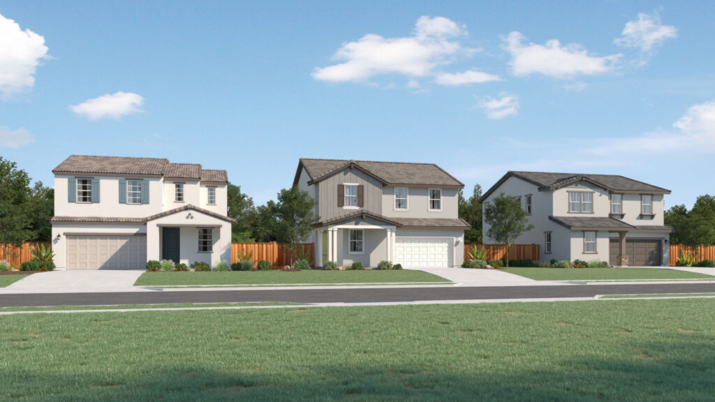 Heritage by Lennar Homes Exterior Street Scene at River Islands in Lathrop CA